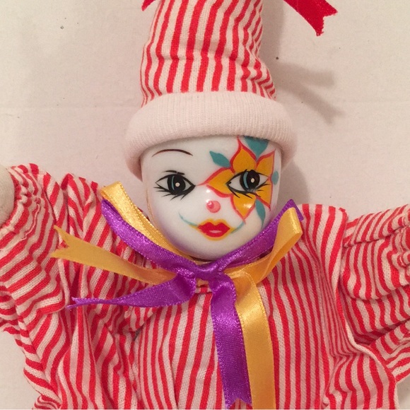 Vintage Porcelain Jester Clown Set. NEW - Picture 10 of 11